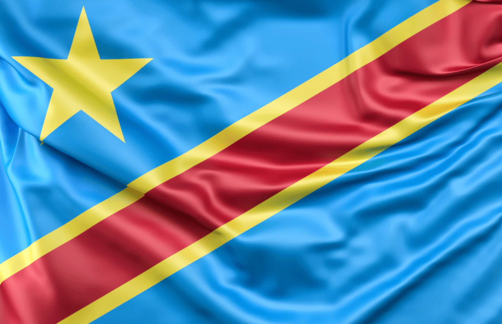 Drapeau pays REPUBLIQUE DEMOCRATIQUE DU CONGO (KINSHASA) - Achat en ligne  de pavillon