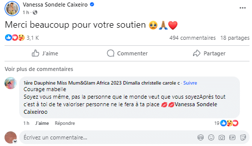 Vanessa Caixeiro brise le silence après son live TikTok